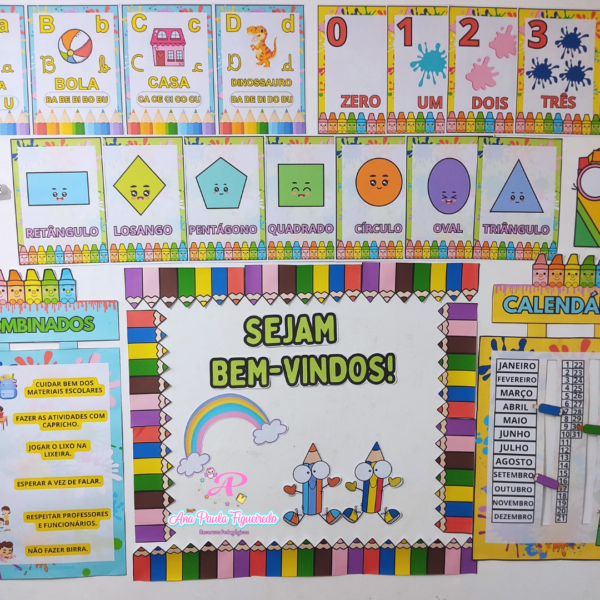 Kit Decoração de sala de aula (colorir) - Image 11