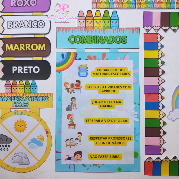 Kit Decoração de sala de aula (colorir) - Image 13