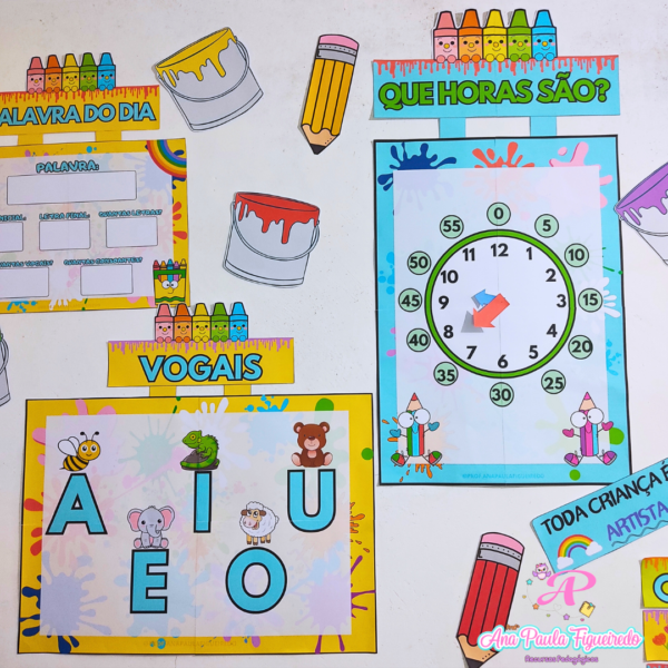 Kit Decoração de sala de aula (colorir) - Image 7