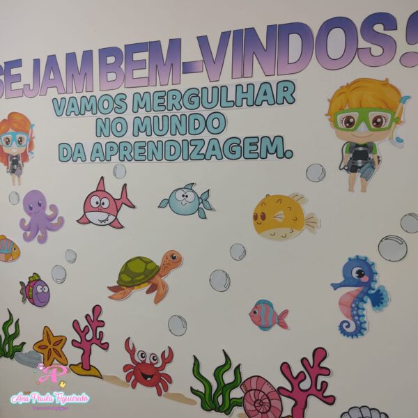 Painel Volta às Aulas- Fundo do Mar - Image 5