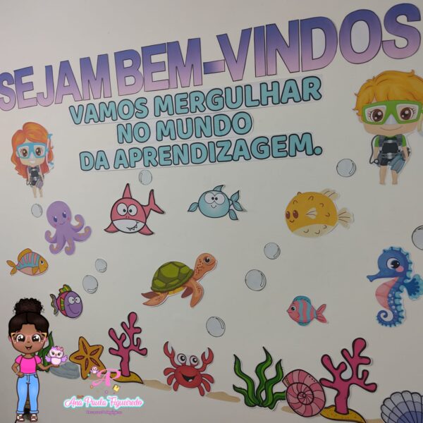 Painel Volta às Aulas- Fundo do Mar - Image 2