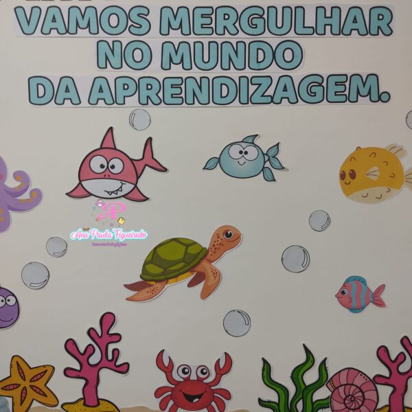 Painel Volta às Aulas- Fundo do Mar - Image 8