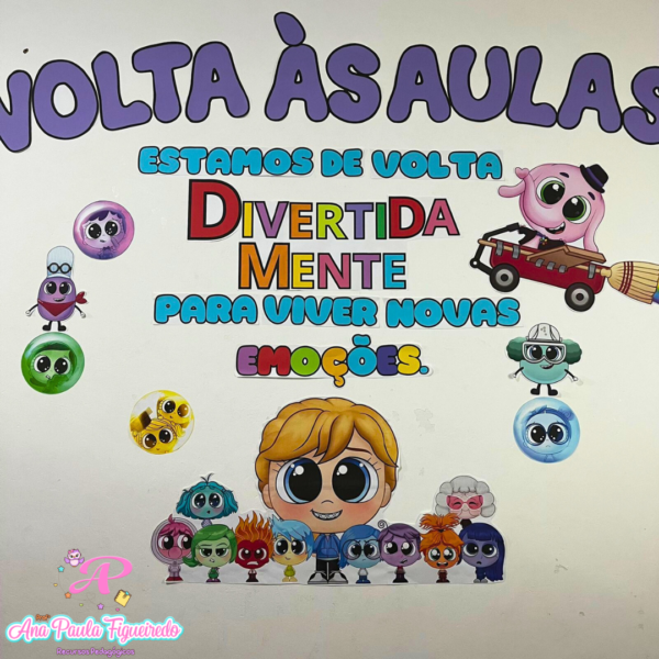 Painel de volta às aulas - Divertida mente - Image 2