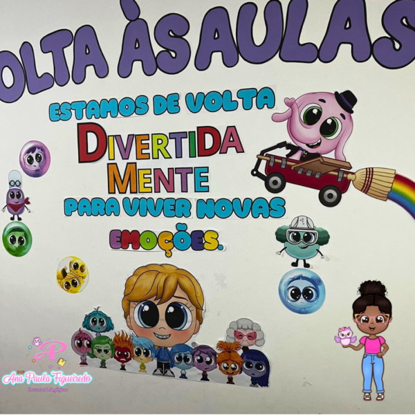 Painel de volta às aulas - Divertida mente - Image 4