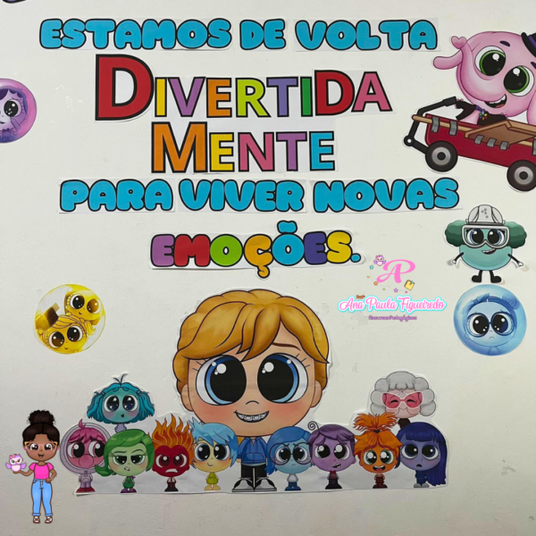 Painel de volta às aulas - Divertida mente - Image 5