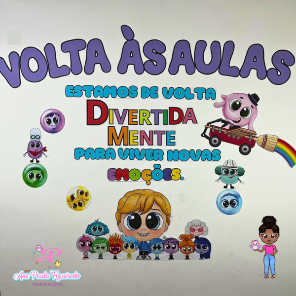 Painel de volta às aulas - Divertida mente - Image 7