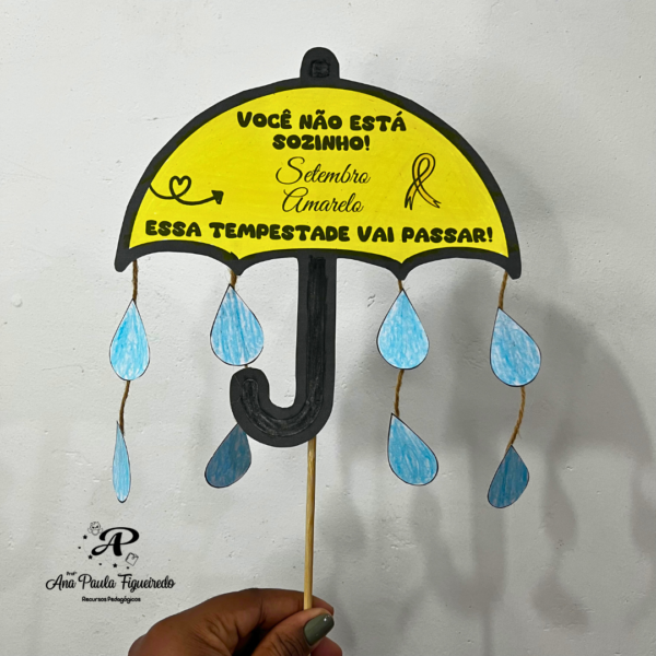 Guarda-chuva setembro amarelo