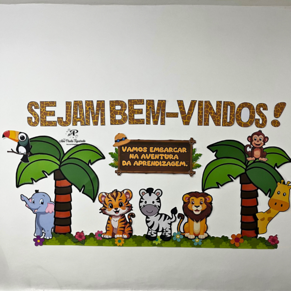 Painel Volta às Aulas-Safari