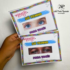 Cartão só tenho olhos para a mamãe