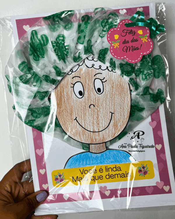 Lembrança do dia das mães-Touca - Imagem 2