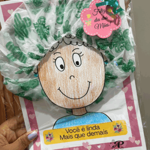 Lembrança do dia das mães-Touca