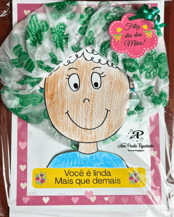 Lembrança do dia das mães-Touca - Imagem 4