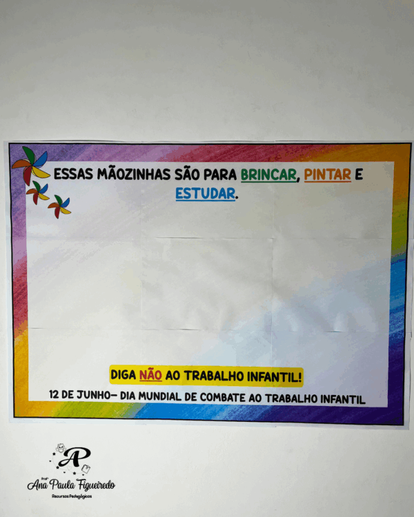 Cartaz+atividade dia de combate ao trabalho infantil - Imagem 2